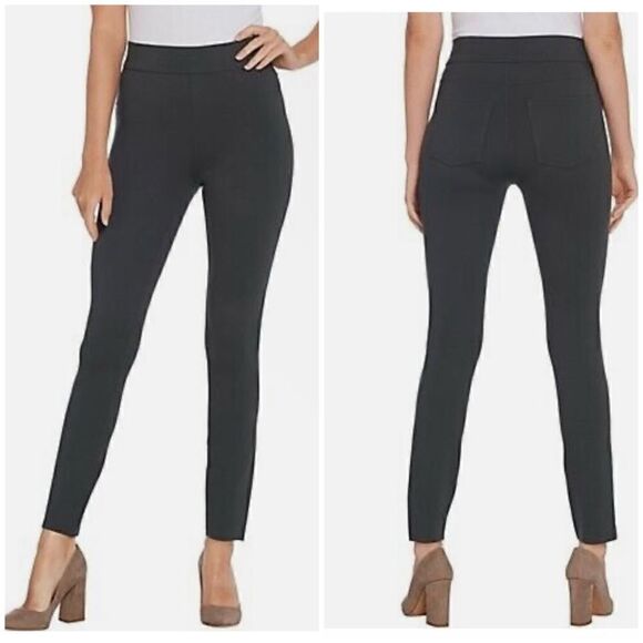 Spanx Gray Pull On Stretch Ponte Ankle Pant Leggings Size 1X - Picture 1 of 14